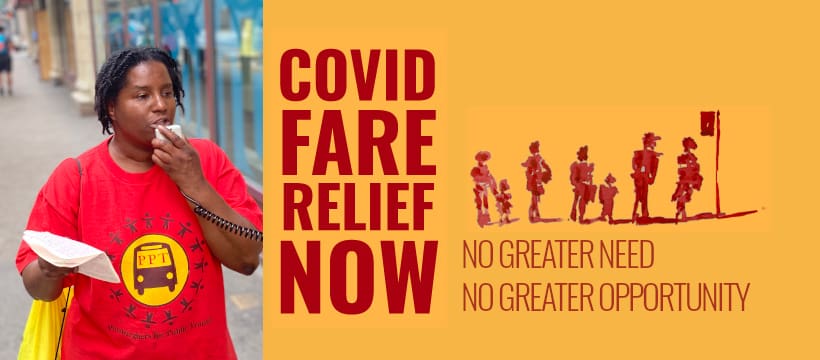 CovidReliefFBImage w teaira 1 - COVID FARE RELIEF NOW: Rally Planned to Release New Report